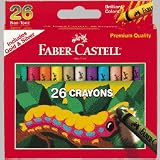 Faber-Castell 9140012 Regular Crayons, 12 Assorted Brilliant Colors