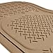BDK Universal Fit 3-Piece Ultra Premium Car Floor Mat - Rubber (Beige)