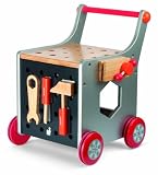 Janod - J06505 - Jouet en Bois - Mon Premier Chariot Bricolo