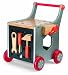 Janod 4506505 - Mein erster Werkzeugwagen magnetisch, 23 Accessoires