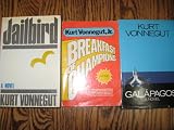(3 BOOKS) by Kurt Vonnegut; Jailbird, Breakfast of Champions &amp; Galapagos
