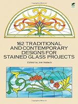 162 Traditional and Contemporary Designs for Stained Glass Projects