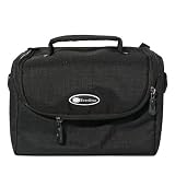 Bilora 286-1 Foto/Video-Tasche incl. Gürtelschlaufe und Schultergurt. Die elegante Lösung. (passend zu Panasonic FZ28 / FZ38- Olympus SP-560/ SP-570, Canon Legria  HFS100 / HG20 / FS20, Sony HDR-XR520 / CX105 / TG7 / XR500 / HD1000 / CX505 / SX30, Panasonic HDC-TM350 / SD20 / SD10 / SD300 / HS300 / HS20, JVC GZ-MS120 / HM200, Toshiba Camileo S10 / H20 und allen Kameras/Camcordern ähnlicher Größe)