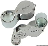 - SPECIAL: Combo (1pc) 30x and (1pc) 20x10x Jewelers Eye Loupes {+ 1pc name tag}