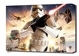 STAR WARS EMPIRE AT WAR STORMTROOPER CANVAS ART MOUNTED