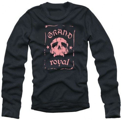 Coole Fun T-Shirts Grand Royal langarm t-shirt skull club tshirts, schwarz/PINK, Gr&ouml;sse: M Preisvergleich