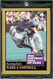1991 ENOR Earl Campbell Football Hall of Fame Card #23 - Mint Condition - Shipped in Protectivee Acrylic Display Case !!