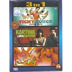 Vicky Donor / Karthik Calling Karthik / Rockstar (Hindi Film / Bollywood Movie / Indian Cinema 3 in 1 - 100% Orginal DVD Without Subtittle)