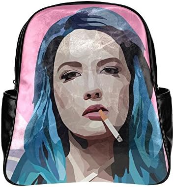 Seallm Unisex Halsey Electropop Singer Art Black Multi Pocket Backpack