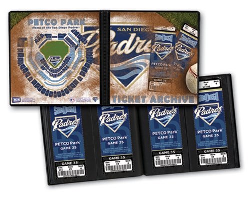 San Diego Padres Ticket Album, Holds 96 Tickets