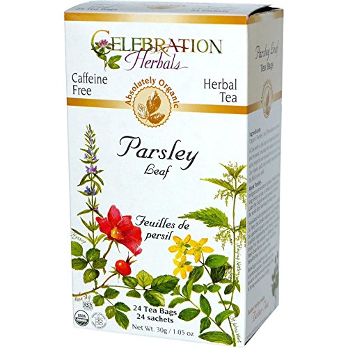 Celebration Herbals Organic Parsley Leaf Tea Caffeine Free, 24 Herbal