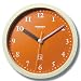 Lemnos café clock オレンジ S T1-0108 OG