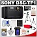 Sony Cyber-Shot DSC-TF1 Shock & Waterproof Digital Camera (Black) with 16GB Card + Case + Battery + 2 Tripods + Accessory Kit