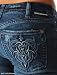 J & Company Womens Jeans Beverly Straight Leg in Thunderbolt
