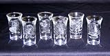 Set #1 of Six Classic Wizard of Oz 1-1/2 oz. Etched Shot Glasses