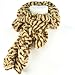 Faux Fur Fuzzy Winter Scarf Neckwarmer Animal Print Camel
