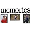 Memories Wood Word 3-Frame Set - Black (4x6")