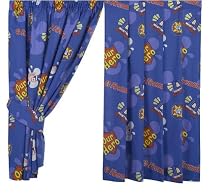 CharacterWorld Fireman Sam Water Curtains Including Tie Backs, 72 Inch