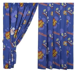Fireman Sam Water Curtains Including Tie Backs