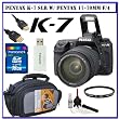 Pentax K-7 14.6 MP Digital SLR with Shake Reduction and 720p HD Video (OutFit) w/ Pentax 17-70mm f/4 DA SMC AL IF SDM Lens + Willoughby's 16GB SDHC KIT#1