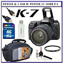 Pentax K-7 14.6 MP Digital SLR with Shake Reduction and 720p HD Video (OutFit) w/ Pentax 17-70mm f/4 DA SMC AL IF SDM Lens + Willoughby's 16GB SDHC KIT#1