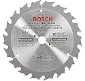 Bosch CBCL518A 5-3/8-Inch 18 Tooth ATB General Purpose Saw Blade with 5/8-Inch Arbor