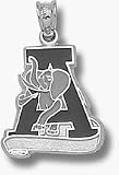 Alabama Crimson Tide Enamel A Elephant 5/8 Pendant - Sterling Silver Jewelry