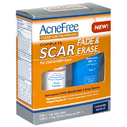 HealthPersonalCare: Acne Free Clear Skin Treatments Complete Scar Fade & Erase, for Old & New Scars, 1 set