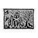 Heritage Lace Spooky Hollow 14-Inch by 20-Inch Placemat, Black, Set of 2