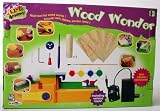 elektr. WOOD WONDER KINDER WERKBANK DREHBANK MIT MOTOR SCHRAUBER