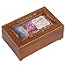 Cottage Garden Sister Faux Woodgrain Petite Rose Music Jewelry Box Plays Wonderful World