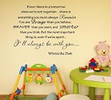 If ever there is tomorrow when we're not together... - Winnie the Pooh Vinyl wall art Inspirational quotes and saying home decor decal sticker