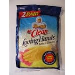 Mr. Clean Loving Hands Latex Gloves Small 2 Pair