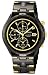 Seiko Men's Alarm Chronograph Black Ion Watch #SNA283