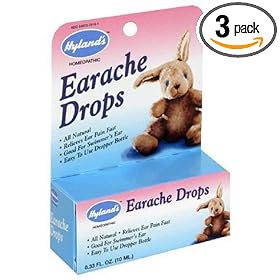 Hyland's Earache Drops, 0.33-Ounce (10 ml) (Pack of 3)