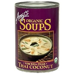 Amy's Organic Thai Coconut Soup (Tom Kha Phak), 14.1-Ounce Cans (Pack of 12)