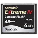 SanDisk SDCFX4-4096 4GB Extreme IV CompactFlash Card
