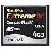 SanDisk SDCFX4-4096 4GB Extreme IV CompactFlash Card