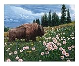 NO TIME FOR FLOWERS Animals Giclee Poster Print by Denny Karchner, 10x8