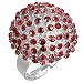 The Stainless Steel Jewellery Shop - Modern Free Size Fashion Multi Gem Round Medallion Ring with Re
