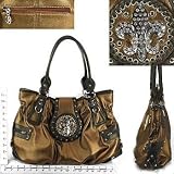 Purse ~ Bronze ~ Shoulder Bag ~ Fleur De Lis