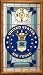 United States Air Force Framed Glass Wall Clock