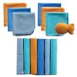 Luvable Friends 12 Washcloths In Bag With Bonus Toy, Blue