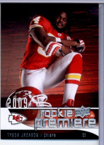 2009 Upper Deck Rookie Premiere Football Card #29 Tyson Jackson (RC) - Kansas City Chiefs (Rookie Card) Mint Condition - In Protective Display Case!