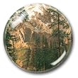 Rocky Mountain Landscape - Crystal Dome Paperweight