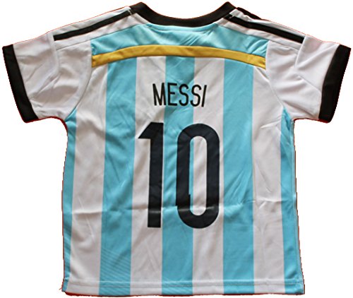 2014 ARGENTINA MESSI 10 HOME FOOTBALL SOCCER KIDS JERSEY