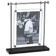 Umbra Trapeze Double-Sided 5-by-7-Inch Desktop Photo Frame, Espresso