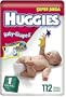 Huggies Diapers with Gigglastic Waistband, Size 1 (8-14 lb), Super Mega, Disney , 112 diapers