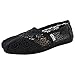 TOMS Women's Classics, Crochet, Black Morocco, US Size 8