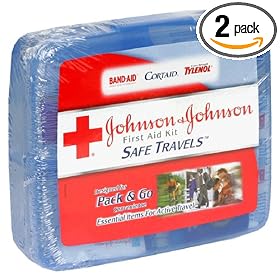Johnson & Johnson First Aid Kit, Safe Travels (Pack of 2)